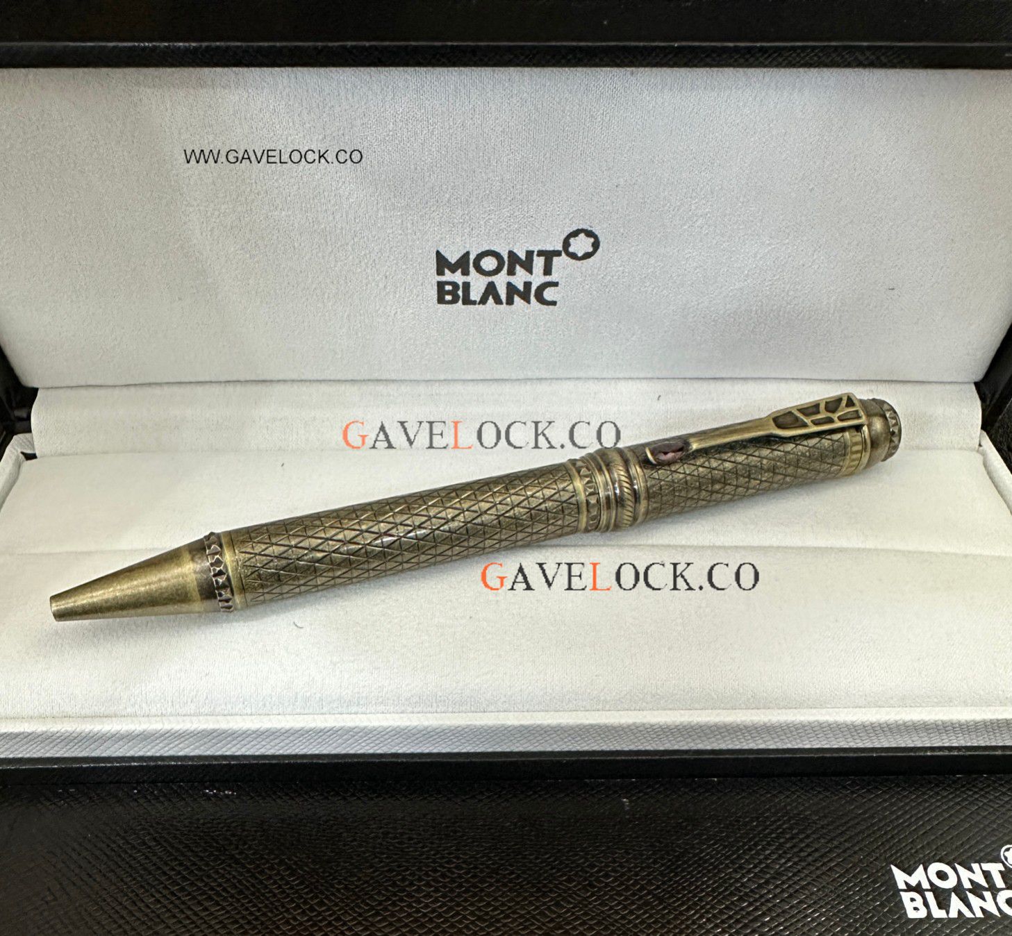 Vintage Mont blanc Scipione Borghese Ballpoint Pen All Gold